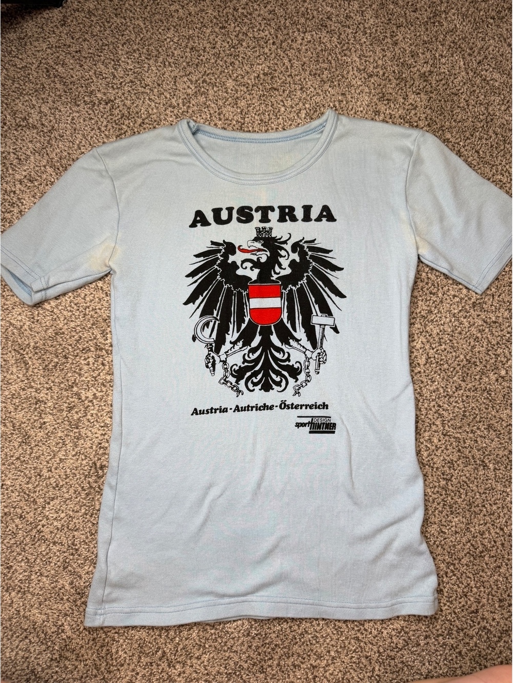 Vintage 70s/80s Trophae Austria Graphic T-Shirt 100% Cotton